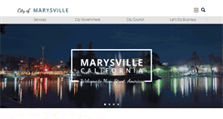 Desktop Screenshot of marysville.ca.us