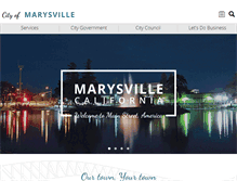 Tablet Screenshot of marysville.ca.us